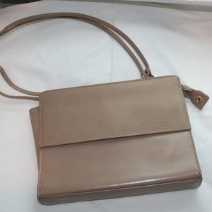 Vintage Garfinkel's Leather Beige Purse